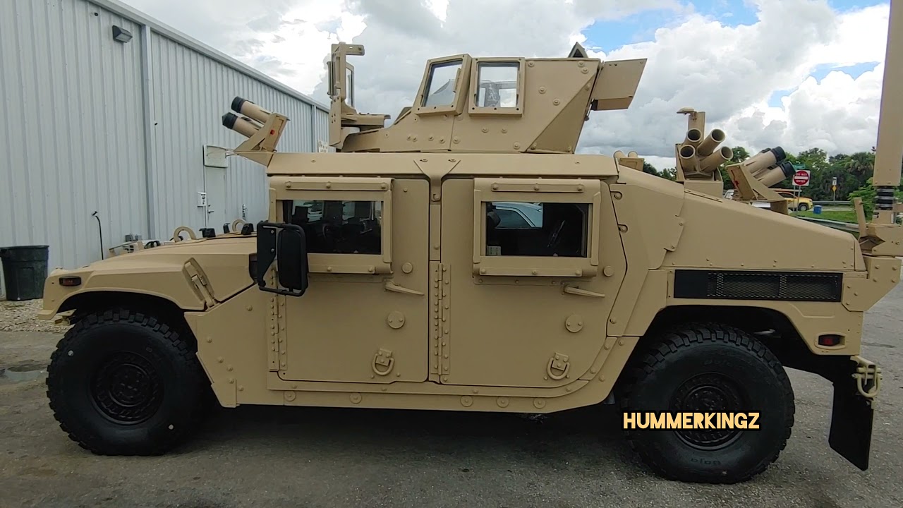 CELEBRITY OWNED BULLETPROOF HUMMER !!! HUMMERKINGZ HUMVEE M1151 ARMORED SLANTBACK KEVLAR 