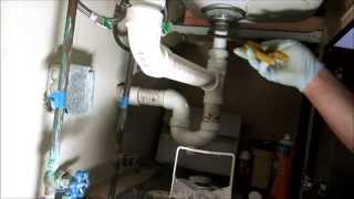 kitchen sink drain pipe replaced:plumbing tips