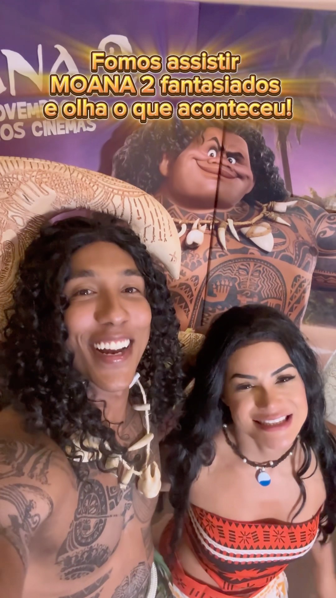 Em qual shopping vocês querem ver a gente?​⁠@mayca.brasil #moana #fantasy #maui #apollosant