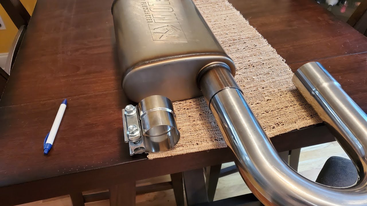 The best exhaust pipe muffler clamps I have found - lap joint step