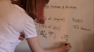 Percentage increase and decrease, and percentage change