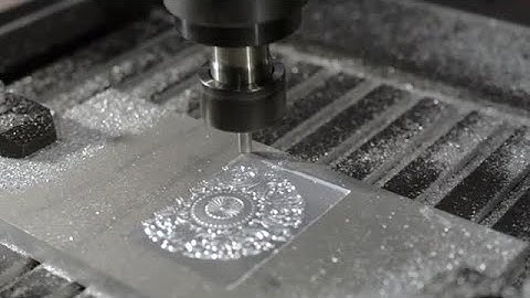 CNC Machine Engraves Stock Video