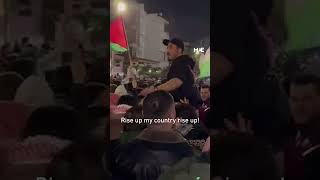 Massive protest near Israeli embassy in Amman