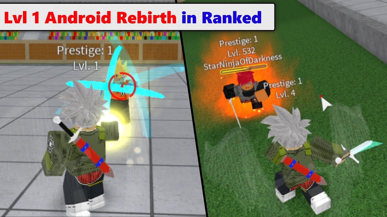 Lvl 1 Android Rebirth In Ranked Pvp Dbz Final Stand Youtube - roblox android prestige