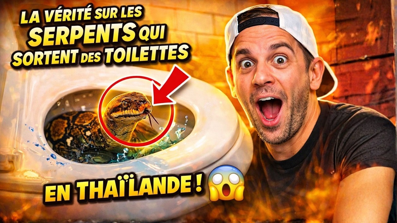 La vérité sur les serpents qui sortent des toilettes en Thaïlande feat @ToopetVideos