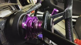 How To Install A DND Spline Quick Release Review And Install On Our 240sx