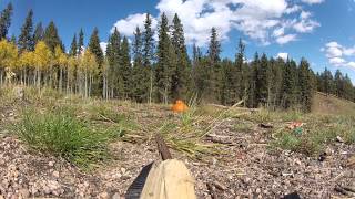 Blowing up a pumpkin with 2 dry ice bottles
