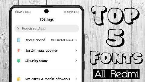 Top 5 Stylish & Readable Font for all Redmi Mobiles -Redmi Note 9 Pro Top 5 Fonts @TechnicalSaifie