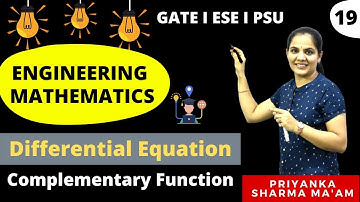 Complementary Function I Differential Equation I Engineering Mathematics by Priyanka Sharma Mam