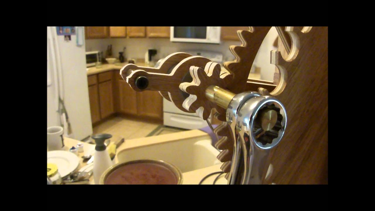 Wood Gear Clock Remontoire YouTube