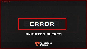 Error Animated Package | Animated Twitch Overlays, Alerts.
