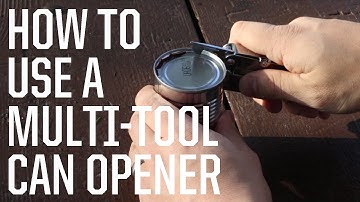 How to Use a Multi-Tool Can Opener