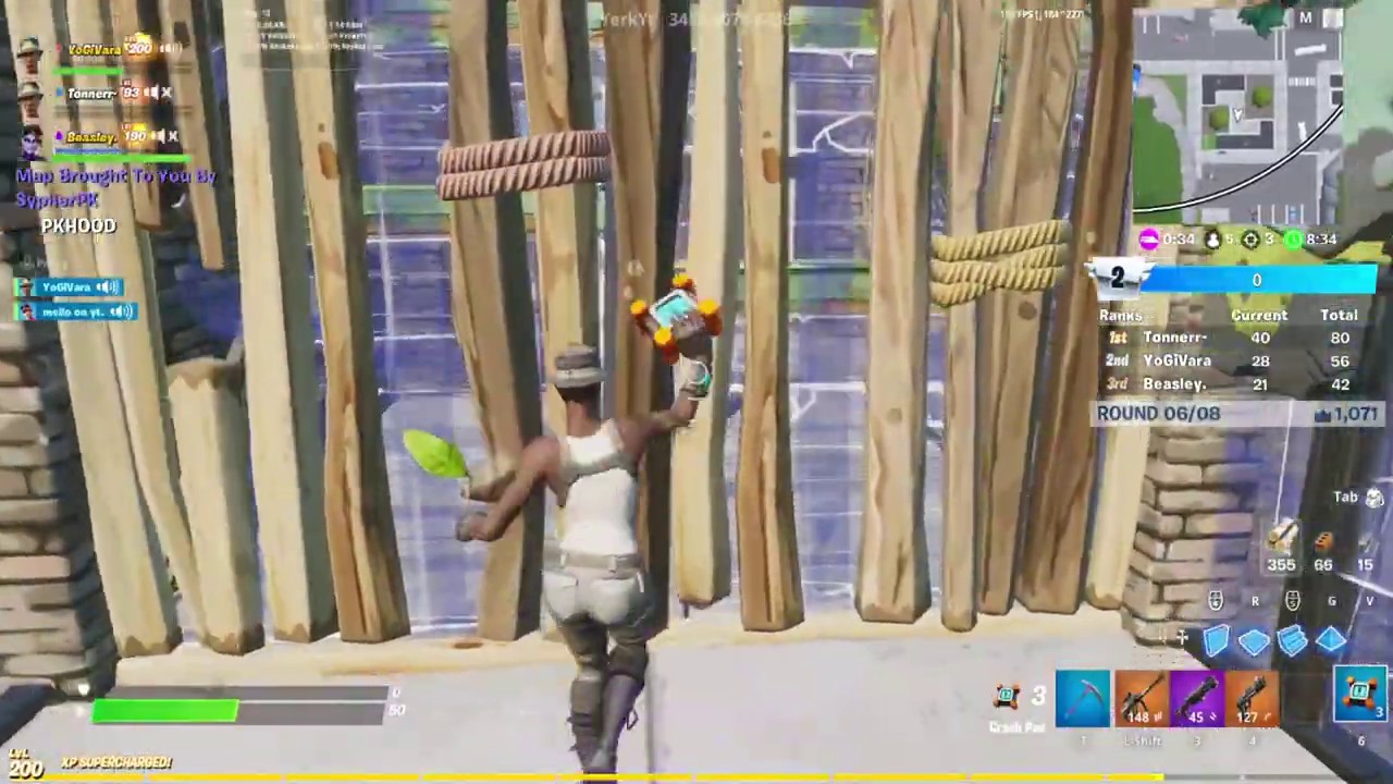 Overpowered crash pad trick