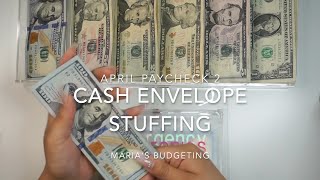 April 2021 | Cash Envelope and Sinking Funds Stuffing | Paycheck 2 | 21 Year Old Budget |