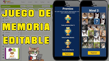 CÓMO CREAR UN JUEGO DE MEMORIA O MEMORAMA CON NIVELES CON MIT APP INVENTOR