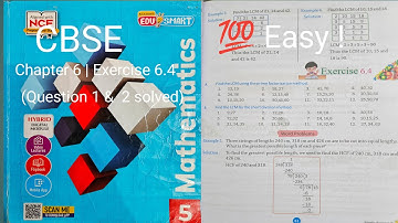 Class 5 Maths Chapter 6 | Exercise 6.4 Q1 & Q2 | CBSE