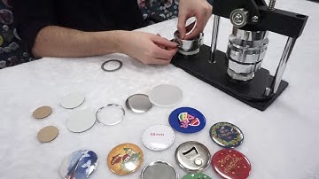 ChiButtons How to make a 58mm Bottle opener & Mirror Keychain & Mirror Button