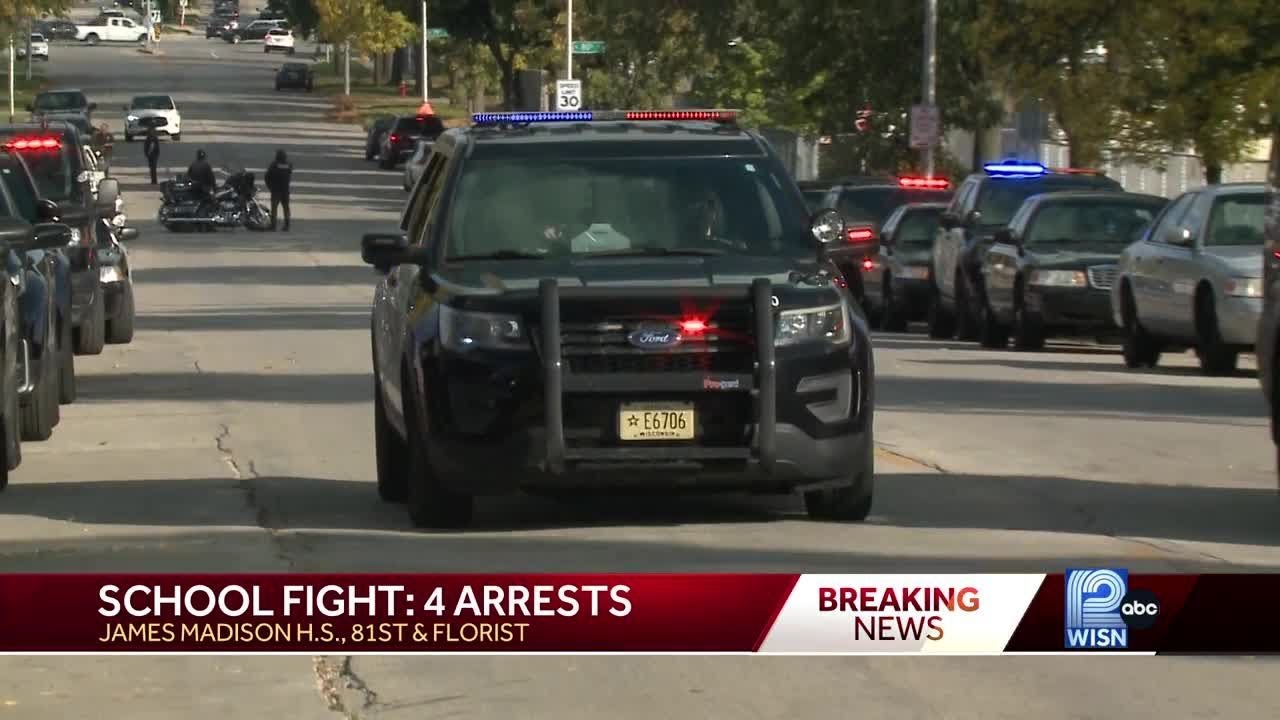 Large fight draws police response to Milwaukee high school