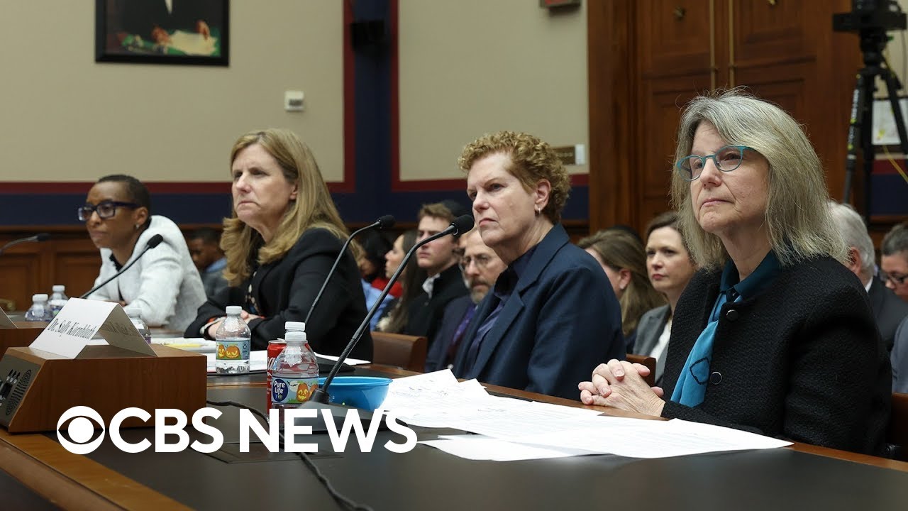 College presidents under fire for answers at antisemitism congressional hearing