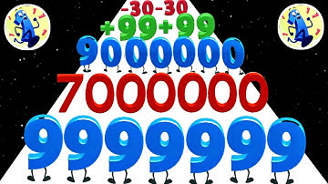 Number Run (vs) Man Runner 2048 - Gameplay Mobile Game (ASMR, Max Level)