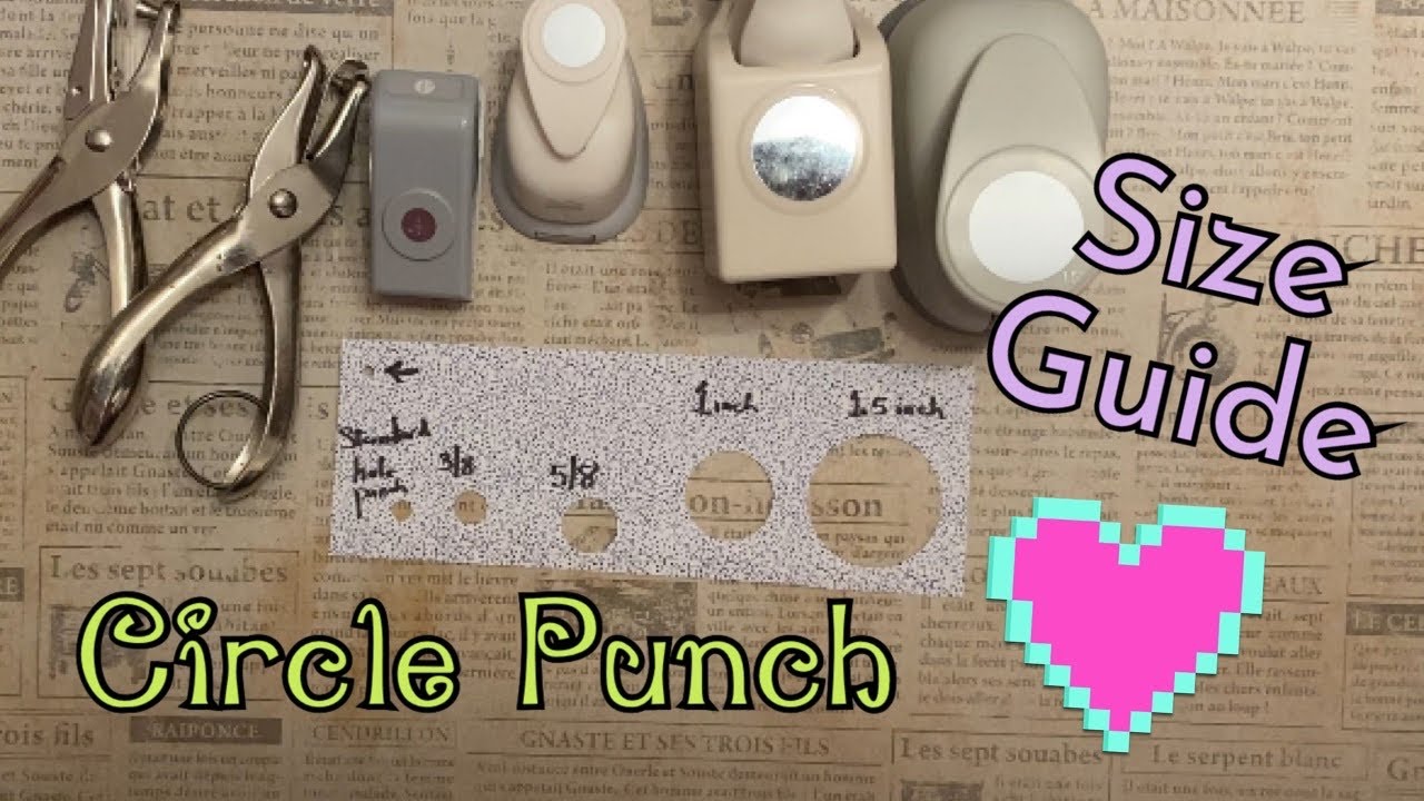 Circle Punch Size Guide for PAPER CRAFTERS 