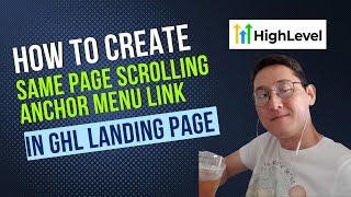 How to create the same page scrolling anchor menu in Gohighlevel Landing page screenshot 5