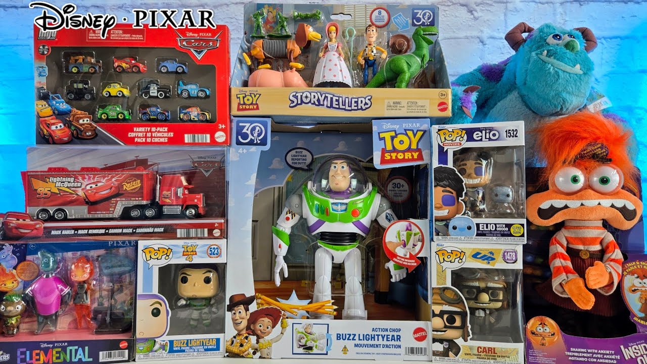 Unboxing Disney Pixar Toys Collection | ASMR no talking