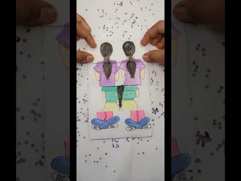 Tag your friends || satisfying creative art #shorts #art #draw #drawing ||