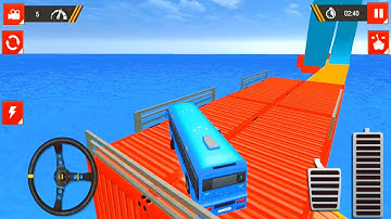 Stunt Driving Bus Simulator - Impossible Mega Ramp Bus Racing - Android iOS GamePlay #04