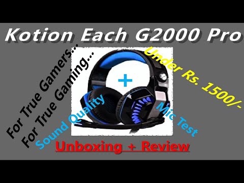 Kotion Each G2000 Pro|Gaming Headphone|Unboxing+Review|Is It Worth Buying???
