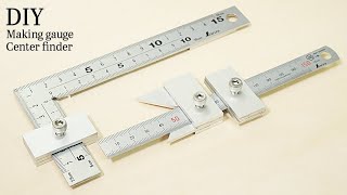 アルミで作る小型高精度のマーキングゲージとセンターファインダー【Marking gauge ,Center finder Making 】DIY