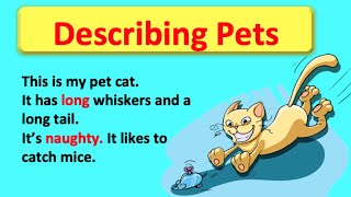 Using Adjectives to describe pets 😸  | Easy English Grammar