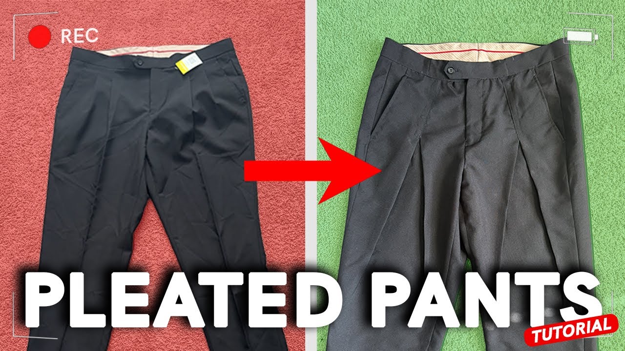 トップス Angmarry Flora pleats set up How To Add Pleats To Any Pants In Your Closet | Full Tutorial