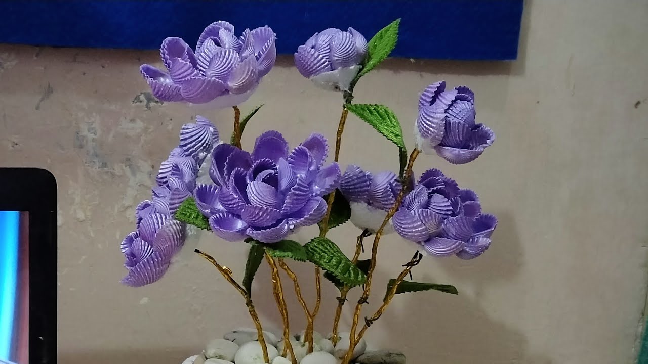  Kerajinan  Tangan Prakarya Bunga  Cantik dari  Kulit Kerang 