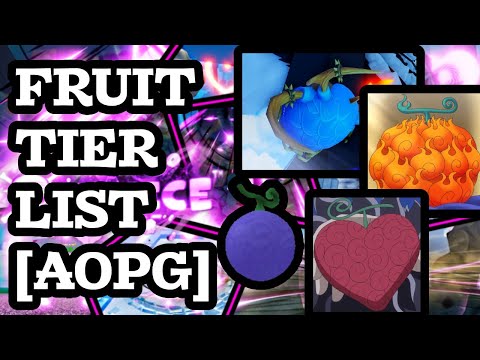 Tier List frutas para farm A 0ne piece game UPDATE 8! 