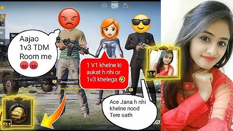 Random 3 players call me Noob / challenge for 1vs 3 TDM room (part - 28)