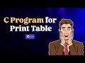 C Program for Multiplication Table Printing | for Loops | C Language | VS Code | Apna Coding