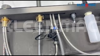 KLEENMAC -Installation video of Kitchen sink with Smart Rainfall integrated faucet