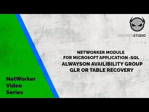 NMM SQL - AlwaysOn AG Database GLR(Table level) restore