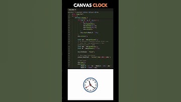HTML5 CANVAS CLOCK #html5css3  #coding #programming#javascript #webdevelopment #javascriptdev