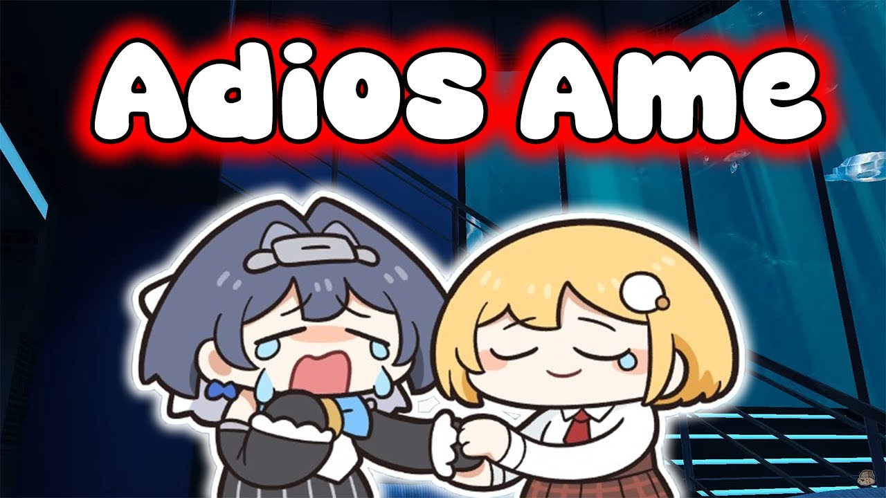 Kronii no puede evitar llorar al despedirse de Ame #ameliawatson