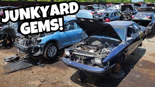 Exploring a Junkyard and finding Gems! + 240sx Car Meet