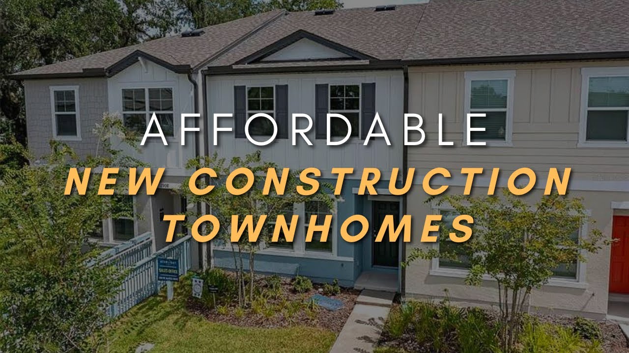 A Look At The Most Affordable New Construction Townhomes In Orlando, Florida YouTube