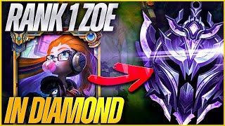 RANK #1 ZOE WORLD VISITS DIAMOND! (CHALLENGER IN DIAMOND) Ft. Ejsner!- League of Legends