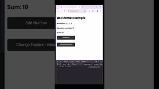 useMemo React Hooks explained | React JS tutorial #shorts
