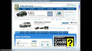 Automobile Activity - KBB website