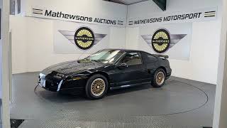1988 PONTIAC FIERO Mathewsons Classic Cars | Auction: 23, 24 & 25 September 2026