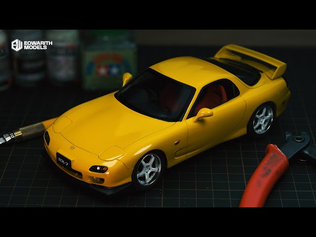 Building a Mazda RX7 FD3S Model Car - 1/24 Scale Aoshima - PART 2