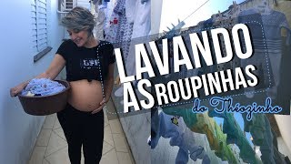 LAVANDO AS ROUPINHAS DO BEBÊ | Thina Caroline