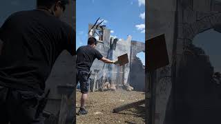 Filming on the Helgoth set #shorts #behindthescene